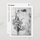 音楽へ ポストカード (正面/裏面)