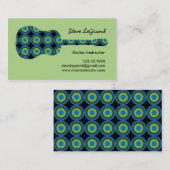 音楽またはギターのインストラクターの名刺 名刺 (正面/裏面)