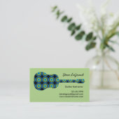 音楽またはギターのインストラクターの名刺 名刺 (スタンド正面)