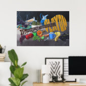 音楽もしは愛の糧である ポスター (ホームオフィス)