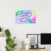 "音楽もしは愛の食べ物である" – シェークスピア ポスター (ホームオフィス)