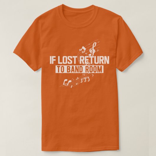 音楽もし失ったがルームwに戻る tシャツ (デザイン正面)