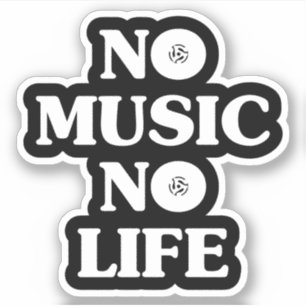 音楽も命も無い シール