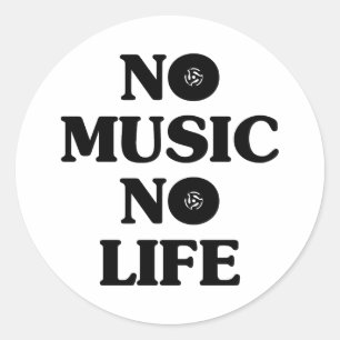 音楽も命も無い ラウンドシール