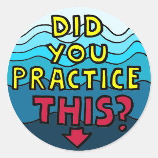 音楽やる気を起こさせる先生 ラウンドシール