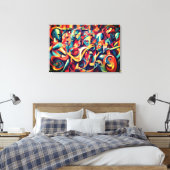 音楽や芸能の精神を伝える キャンバスプリント (インサイチュ (寝室))