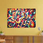 音楽や芸能の精神を伝える キャンバスプリント (インサイチュ (リビング))