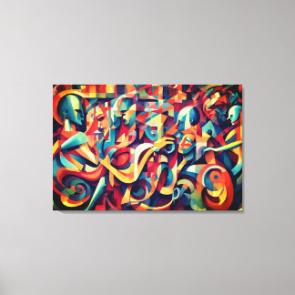 音楽や芸能の精神を伝える キャンバスプリント