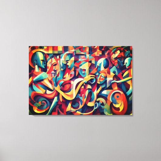 音楽や芸能の精神を伝える キャンバスプリント (正面)