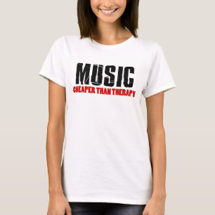 音楽よりも安いセラピー Tシャツ
