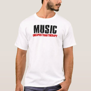 音楽よりも安いセラピー Tシャツ