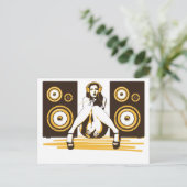 音楽をお願い ポストカード (スタンド正面)