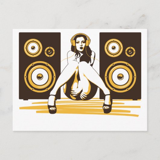 音楽をお願い ポストカード (正面)