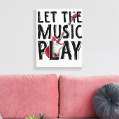 音楽をエレキ遊ターにする キャンバスプリント (インサイチュ (リビング))