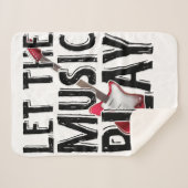 音楽をエレキ遊ターにする シェルパブランケット (正面(横))