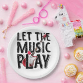 音楽をエレキ遊ターにする ペーパープレート (パーティー)