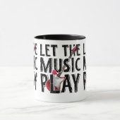音楽をエレキ遊ターにする マグカップ (中央)