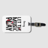 音楽をエレキ遊ターにする ラゲッジタグ (正面横)