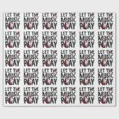 音楽をエレキ遊ターにする ラッピングペーパー (フラット)