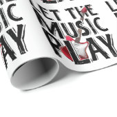 音楽をエレキ遊ターにする ラッピングペーパー (ロールコーナー)