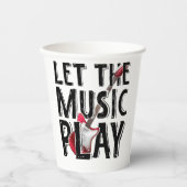 音楽をエレキ遊ターにする 紙コップ (正面)