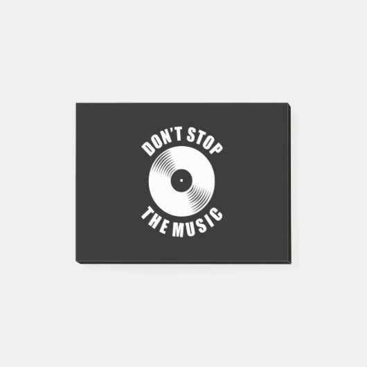 音楽をストップ聞くな ポストイット (正面)