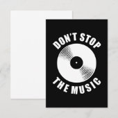 音楽をストップ聞くな 出欠カード (正面/裏面)