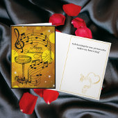 音楽をテーマにしたハッピーアニバーサリーカード カード