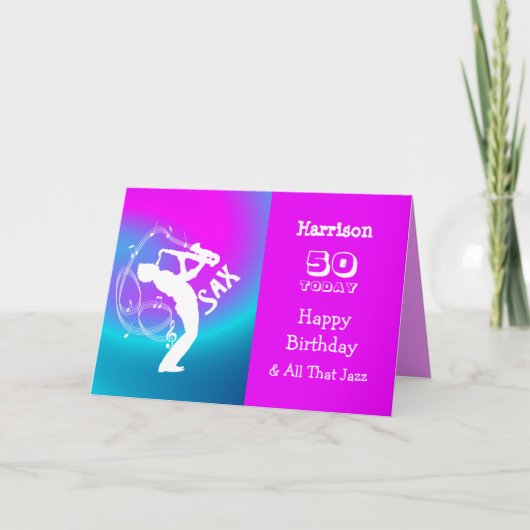 音楽をテーマにしたハッピーバースデーカード カード (正面)