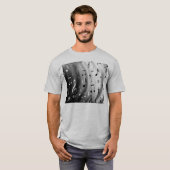 音楽をテーマにしたパターン Tシャツ (正面フル)