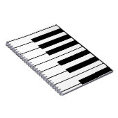 音楽をテーマにしたピアノ鍵 ノートブック (右側)
