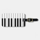 音楽をテーマにしたピアノ鍵 ラゲッジタグ (正面横)