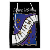 音楽をテーマにした抱き枕 ミディアムペーパーバッグ (正面)