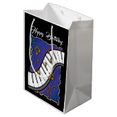 音楽をテーマにした抱き枕 ミディアムペーパーバッグ (裏面アングル)