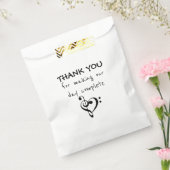 音楽をテーマにした結婚式の引き出物バッグ フェイバーバッグ (封をした状態)