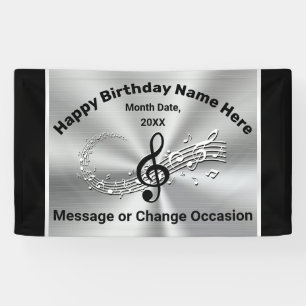 音楽をテーマにした誕生日パーティのサプライ、大事な行事 横断幕