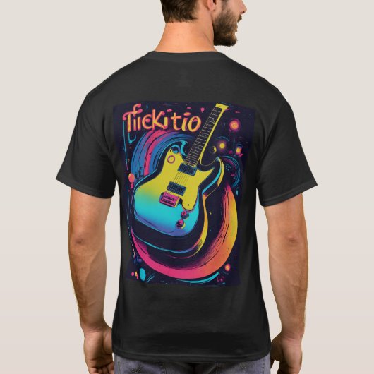 音楽をテーマにしたTシャ祝ツ- The Sound of Sty Tシャツ (裏面)