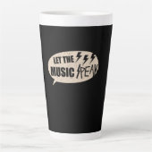 音楽をピークにする カフェラテマグ (正面)