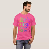 音楽を上げるドラマヘッドフォンSpを下げる Tシャツ (正面フル)