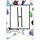 音楽を上げる バンティングフラッグ (第2の旗)