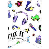 音楽を上げる バンティングフラッグ (第1の旗)