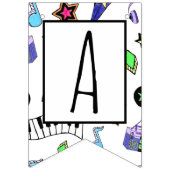 音楽を上げる バンティングフラッグ (第3の旗)