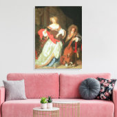 音楽を作っているカップル キャンバスプリント (インサイチュ (リビング))