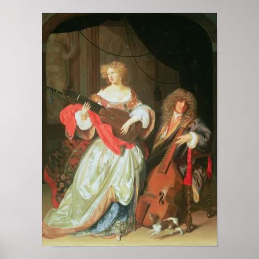 音楽を作っているカップル ポスター (正面)