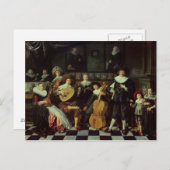 音楽を作っている家族 ポストカード (正面/裏面)