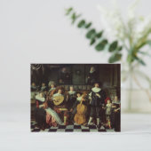 音楽を作っている家族 ポストカード (スタンド正面)