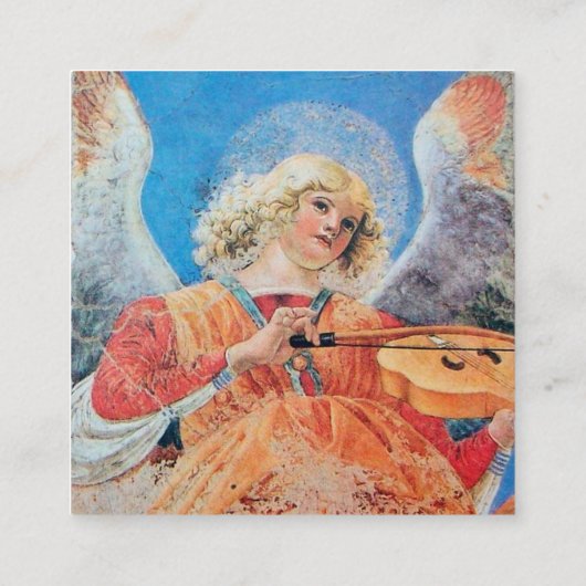 音楽を作る天使 スクエア名刺 (裏面)