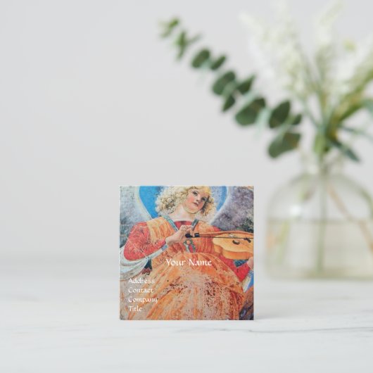 音楽を作る天使 スクエア名刺 (スタンド正面)