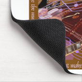 音楽を作る手。作って下さい幸福(ブラウン)を マウスパッド (コーナー)