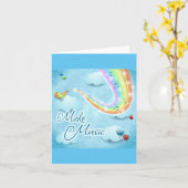 音楽を作る カード (黄色い花)